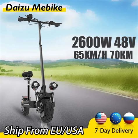 2600W High Power Electric Scooter Dual Motor Folding Electric Skate For