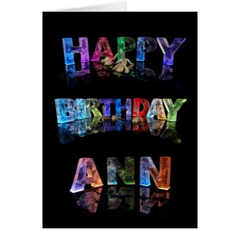 Happy Birthday Ann Card | Zazzle