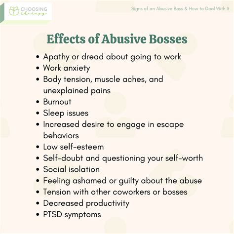 19 Signs Youre Working For An Abusive Boss