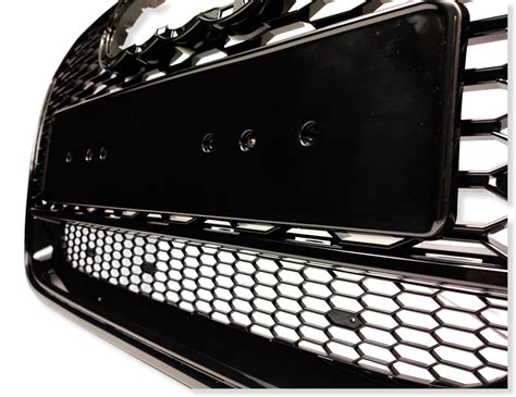 Audi A6 4G Frontgrill RS Look Honeycomb 11 15 Blanksort V2 Astina Dk