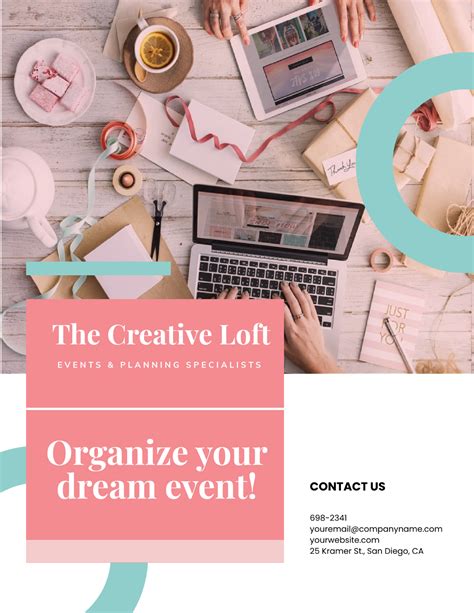 Free Creative Event Planner Business Flyer Template Edit Online