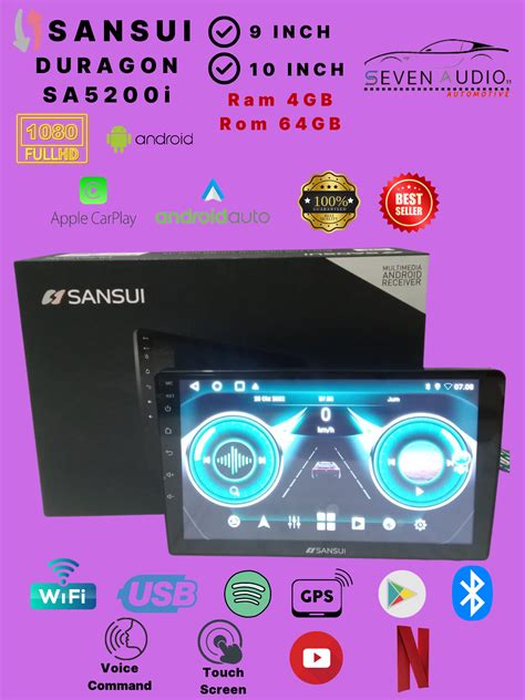 Head Unit Android Sansui Duragon Sa I Inch Ram Gb Rom Gb Hu