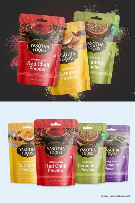 Spices Packaging Design Agency Masala Packet Pouch Design Spices