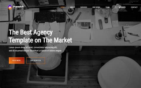Parekh Responsive Bootstrap 5 Plantilla de página de destino de agencia