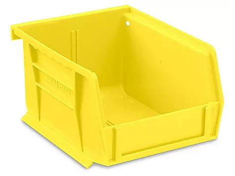 Plastic Stackable Bins 5 1 2 X 4 X 3 Yellow S 12413y Uline