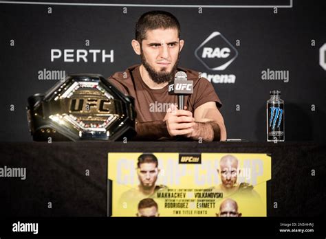 Perth Australia February Lightweight Champion Islam Makhachev