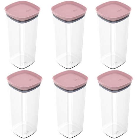 Conjunto De Potes Veda O Herm Ticos Em Silicone L Rosa