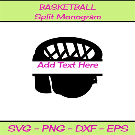 Basketball Split Monogram Svg By Brilliant Digital Designs Thehungryjpeg