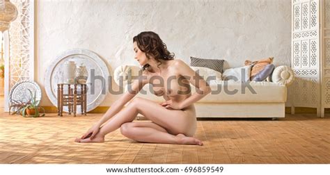 Beautiful Naked Woman Perfect Body Posing Stock Photo 696859549 Shutterstock