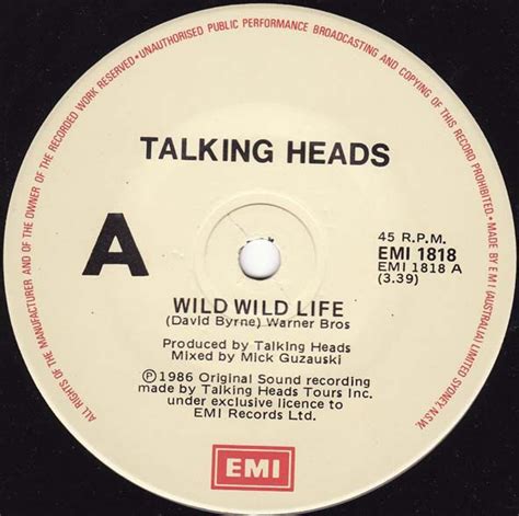 Talking Heads Wild Wild Life 1986 Vinyl Discogs