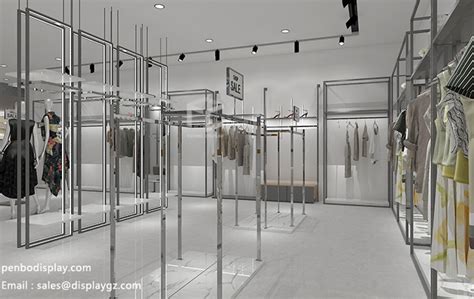 Wall mounted clothing rack & clothing displays | supplier_penbo