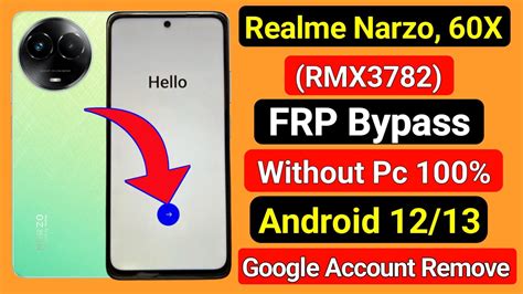 Realme Narzo 60x Frp Bypass All Realme Devices Android 12 13 Frp