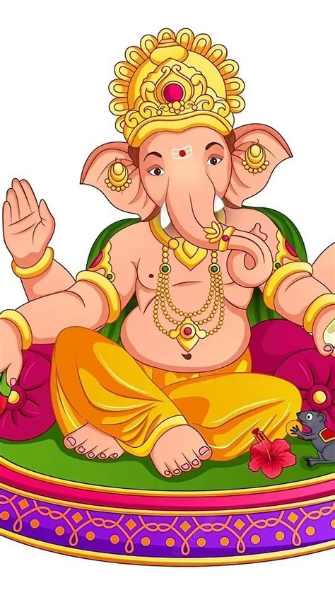 Ganesh Ji Bhagwan Ke Animation Ganpati Bappa Hindu God Lord Ganesha Hd Phone Wallpaper Peakpx