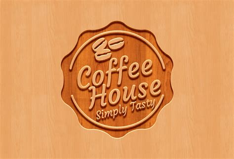 Carved Wood Logo Mockup PSD Graphicsfuel