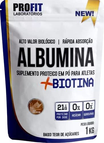 Albumina Clara De Ovo 1kg Proteína Pura Sabor Amendoim MercadoLivre