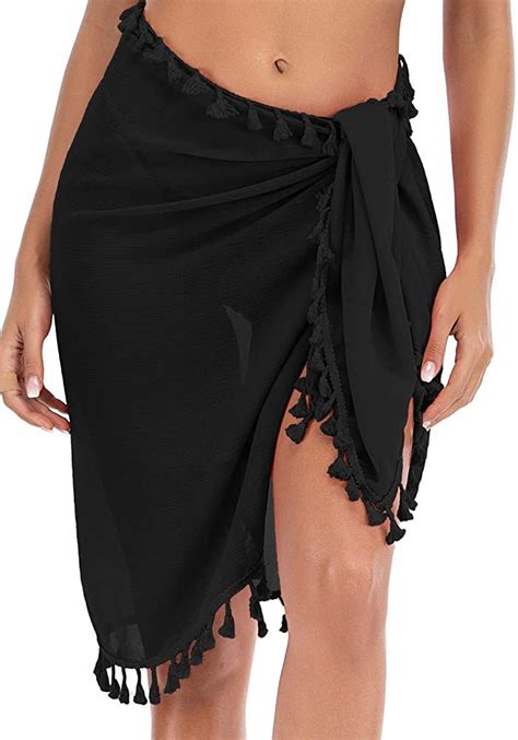 Century Star Womens Sarong Swimsuit Cover Up Beach Wrap Skirt Swimwear Bikini Cover Ups Short