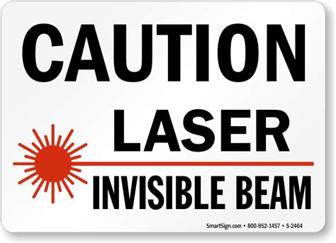 Laser In Use Signs