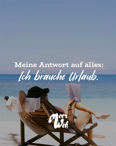 Meine Antwort Auf Alles Ich Brauche Urlaub Visual Statements