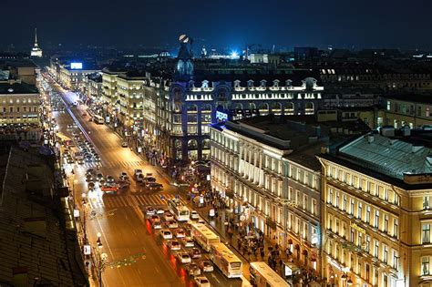 Nevsky Prospekt in St. Petersburg, Russia