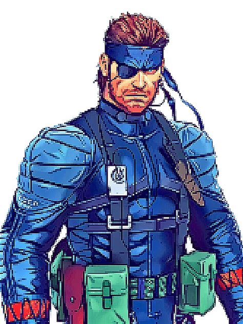 Naked Snake Metal Gear Solid Pixelart Metal Gear Metal Gear Solid Snake Metal Gear