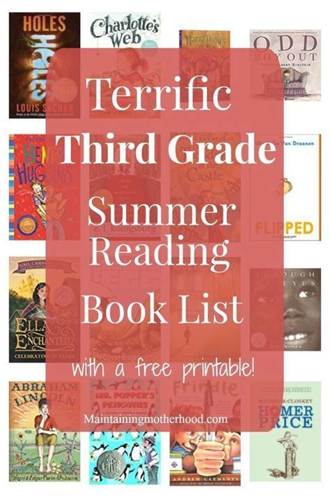 Third Grade Summer Reading Book List Artofit