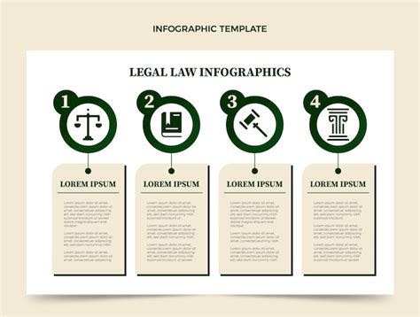 Free Vector | Flat design law firm infographic template