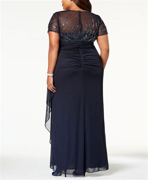 Xscape Plus Size Embellished Empire Waist Gown Macys