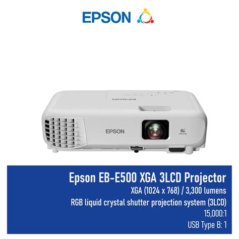 Jual Epson Projector Eb E500 Xga 3lcd Shopee Indonesia