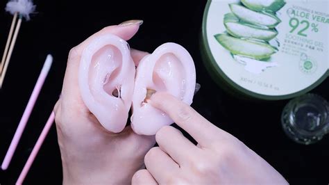 Asmr Aloe Gel Ear Massage For Pure Relaxation No Talking Youtube