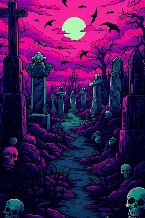 Discover Eerie Graveyard & Skulls - Ultimate Halloween Wallpaper ...