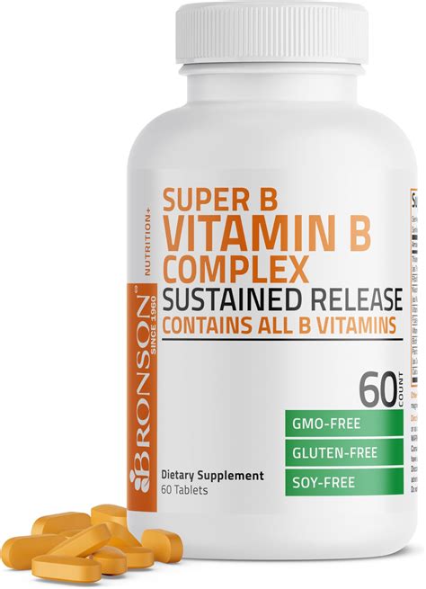 Bronson Super B Vitamin B Complex Sustained Slow Release