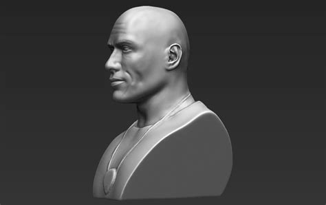 Dwayne Rock Johnson Bust Ready For Full Color 3d Printing 3d Model 3d Printable Cgtrader