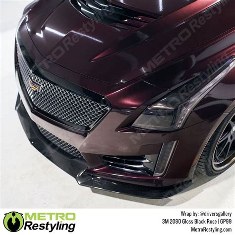 3m 2080 Gloss Black Rose Vinyl Wrap Gp99 Vinyl Wrap Car Matte