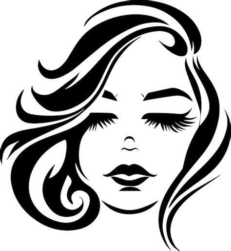 Premium Vector Beautiful Girl Face Tattoo Vector 1