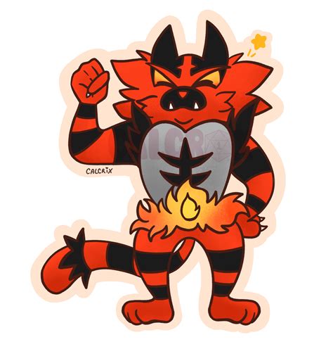 Incineroar Sticker — The Goblin Collective