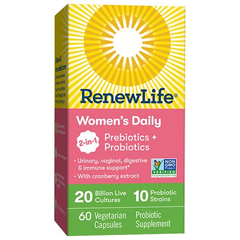 Renew Life Womens Daily In Prebiotics Probiotics Reviews