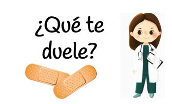 ¿Qué te duele? Spanish Body Parts Digital Game Gap Activity | TPT