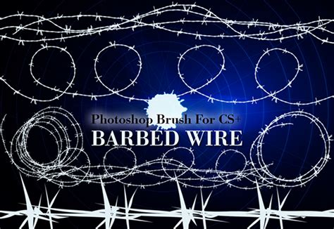 20 High-Res Barbed Wire Photoshop Brushes | PHOTOSHOP FREE BRUSHES