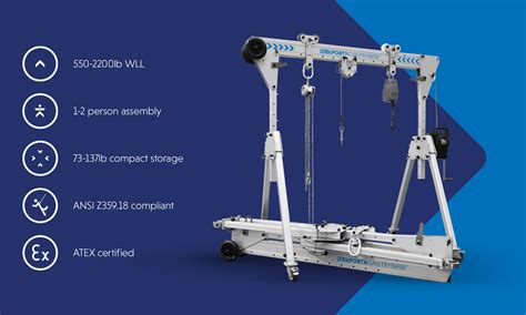 Mobile A Frame Gantry Crane Systems For Fall Arrest Confined Space