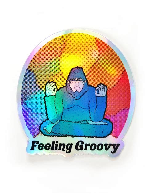 Feeling Groovy Holographic Sticker – Mutual Adoration + POST