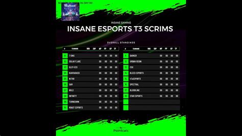 Insane Esports T Paid Scrims Rs K Inr Prizepool Bgis