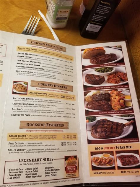 Menu At Texas Roadhouse Bbq Joplin