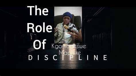 The Role Of Discipline Youtube