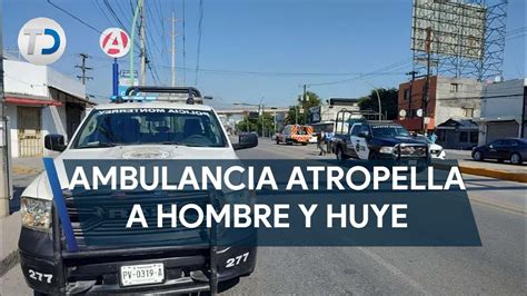 Ambulancia atropella a hombre en Monterrey paramédicos huyen sin