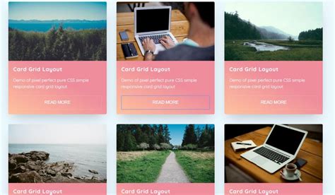 23 Css Card Layout Examples With Code Snippets Onaircode