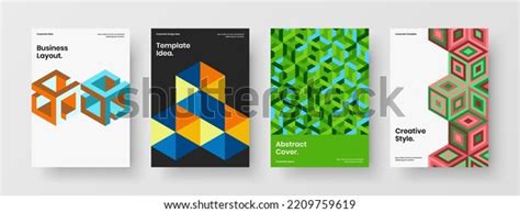 Premium Brochure Design Vector Illustration Set Stock Vector Royalty
