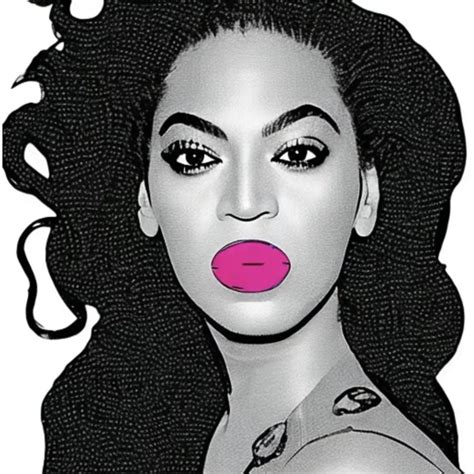 Beyonce in the style of Andy Warhol 11 - Artists Meet Artists