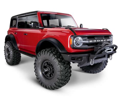 110 Trx 4 Trail Crawler Truck W2021 Ford Bronco Body Red Rc Car World