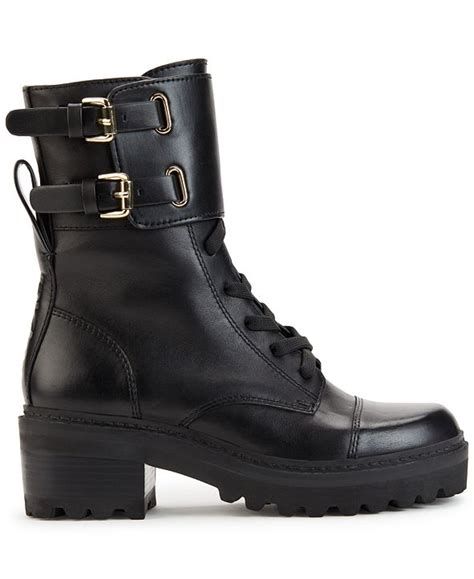 Dkny Women S Bart Lace Up Buckled Lug Sole Booties And Reviews Boots Shoes Macy S