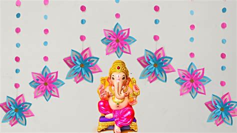 Diy Vinayaka Chavithi Background Decoration Ideas At Home Festival